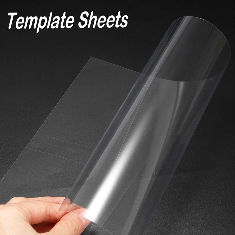 ArtCute 15 Pieces 6 mil Blank Stencil Sheets, 12 x 12 Inch Clear Blank Material Mylar Templates, Square Blank Stencil Template for Vinyl Cutting Machine/Silhouette Stencils Material - Image 3